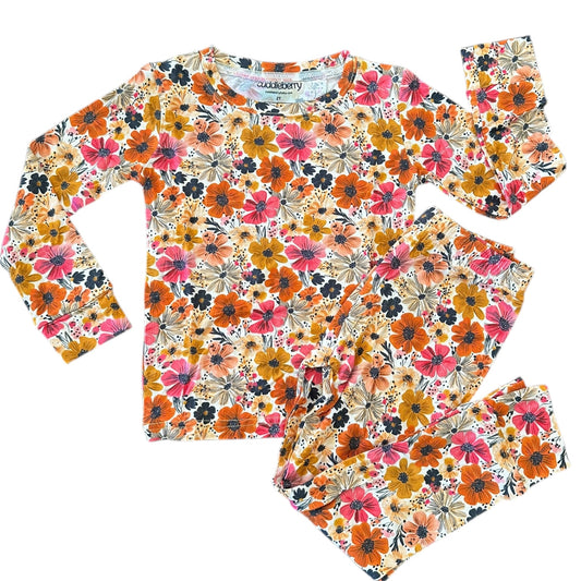 Azalea Bloom Floral Long Sleeve Two-Piece PJ's