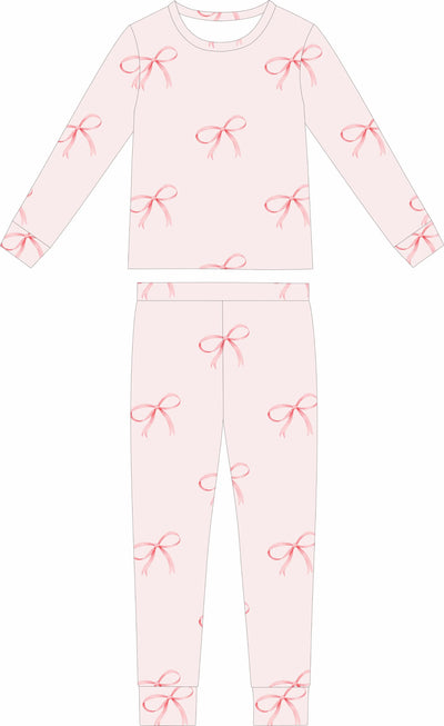 Coquette Bows- Two-Piece Pajamas ** SHIPS MID DECEMBER**