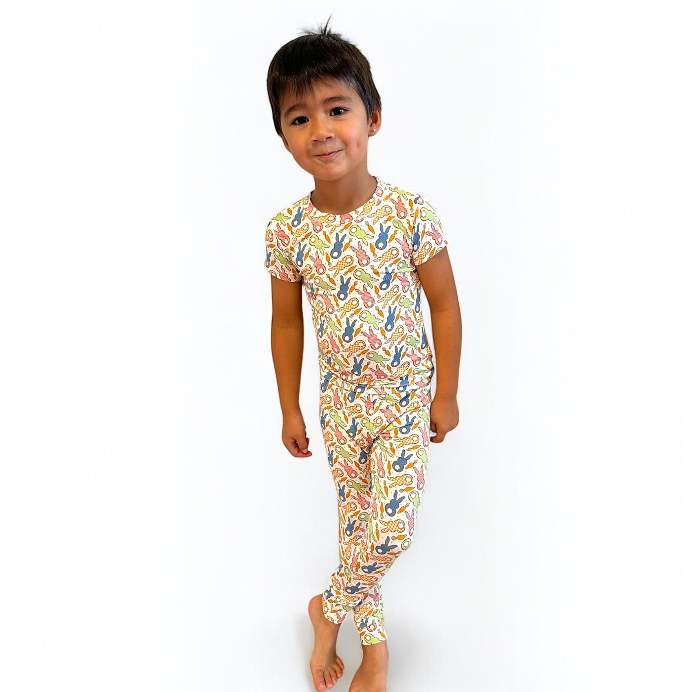 Cottage Bunny- Short Sleeve Two-Piece PJ’s