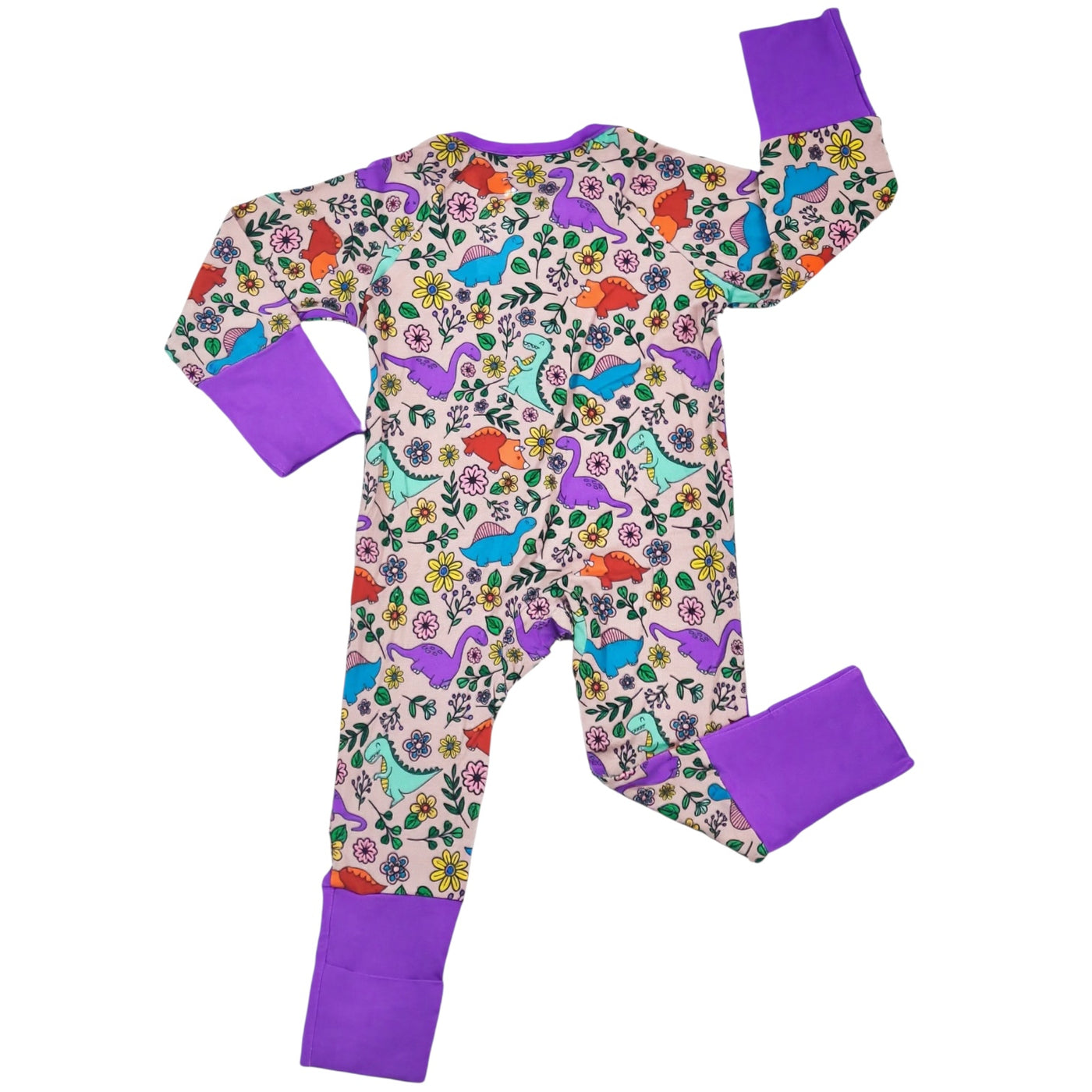 Dino Floral- Zipper Sleeper