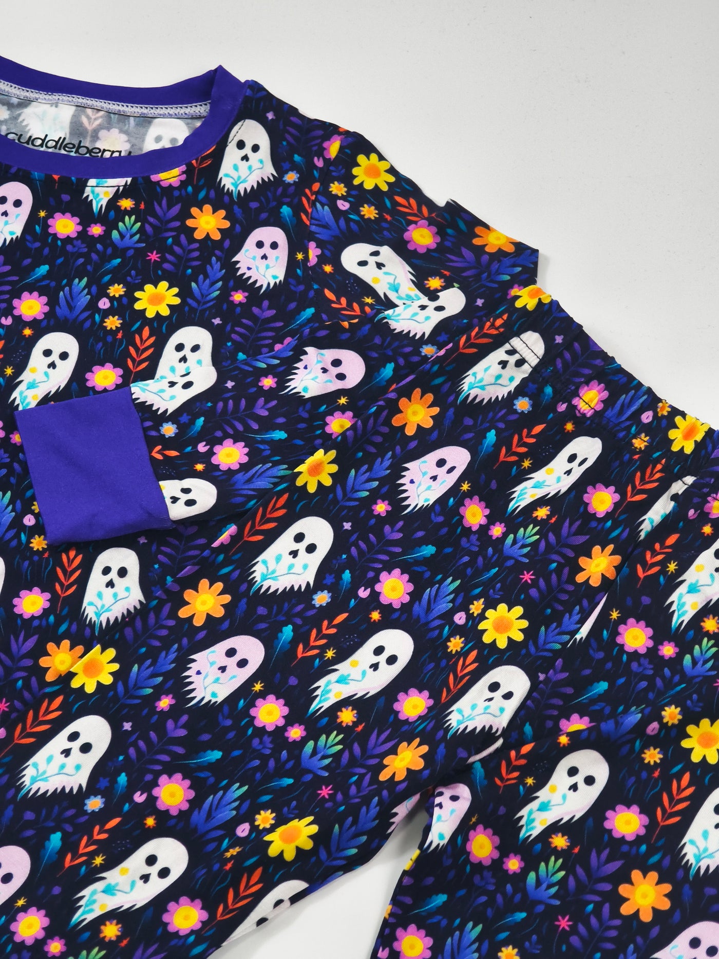 Ghost Floral Long Sleeve Two-Piece PJ's