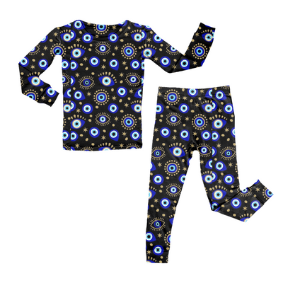 Evil Eye Black- Two-Piece Pajamas ** SHIPS MID DECEMBER**