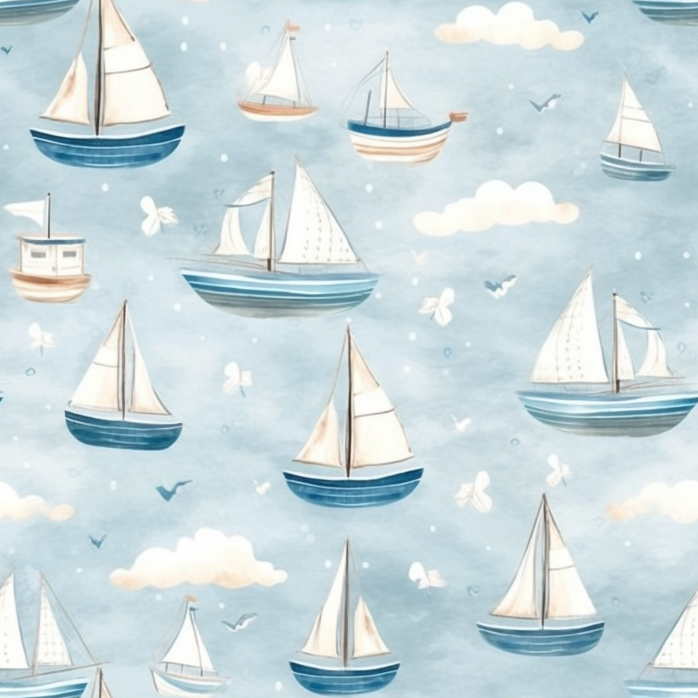 Sailboat- Two-Piece Pajamas ** SHIPS MID DECEMBER**