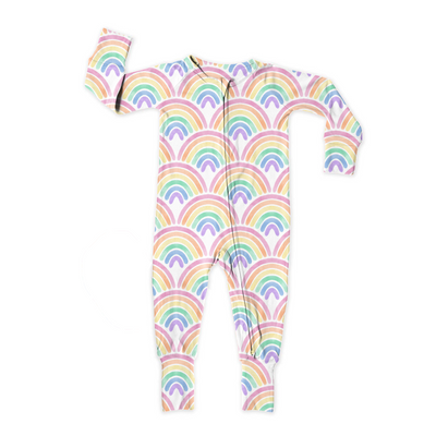 Watercolor Rainbow- Zipper Sleeper **SHIPS EARLY DECEMBER**