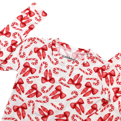 Candy Canes & Bows- Two-Piece Pajamas