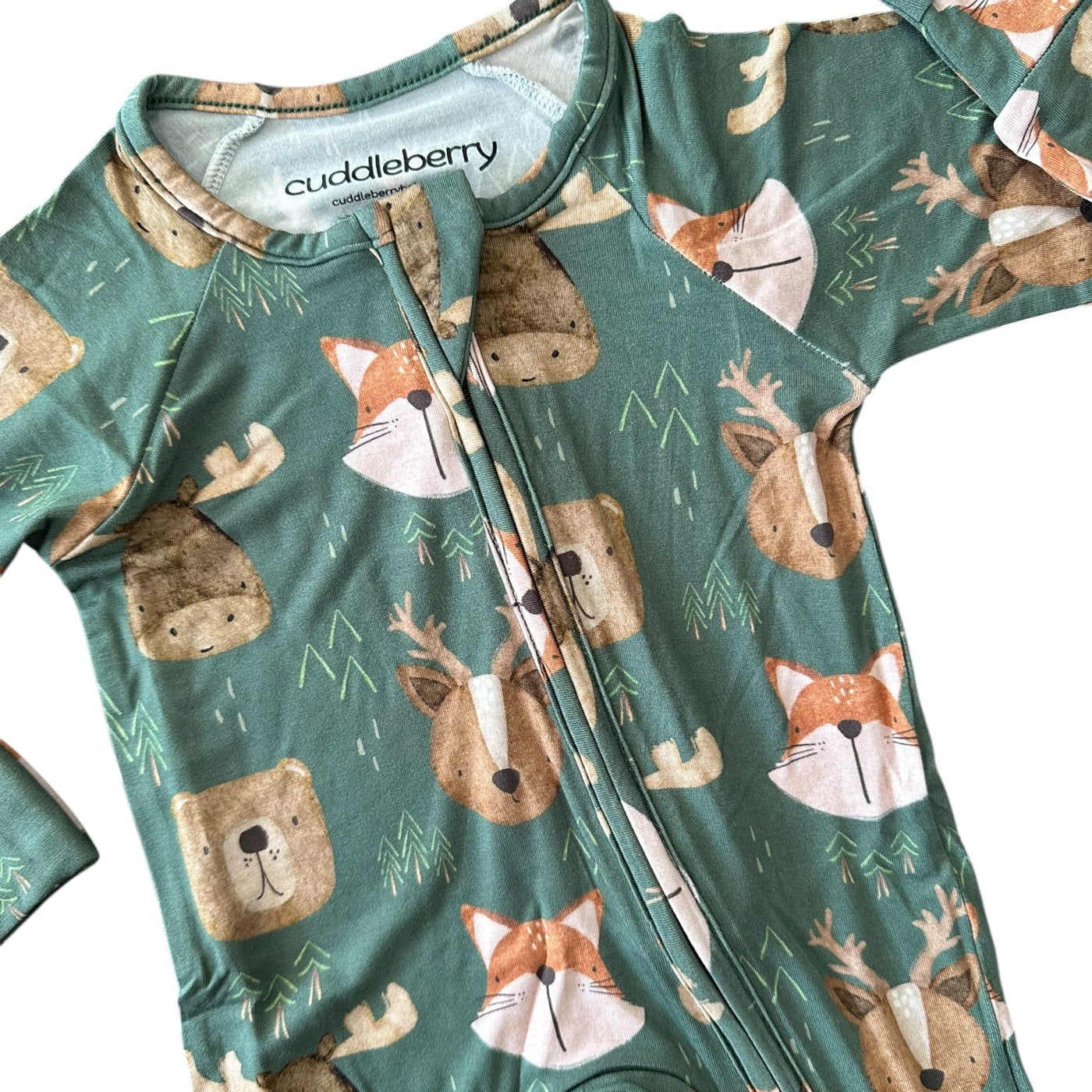 Forest Friends Bamboo Zipper Sleeper