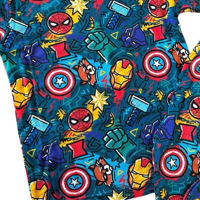 Superhero Long Sleeve Two-Piece PJ's