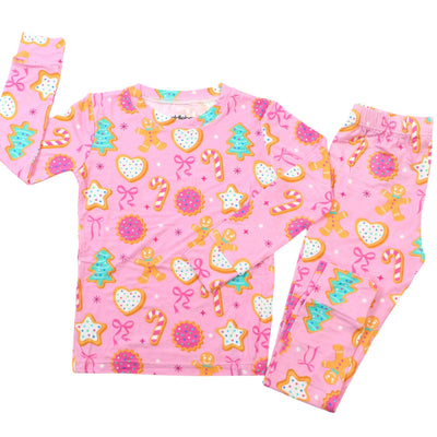 Pink Christmas Cookies- Two-Piece Pajamas