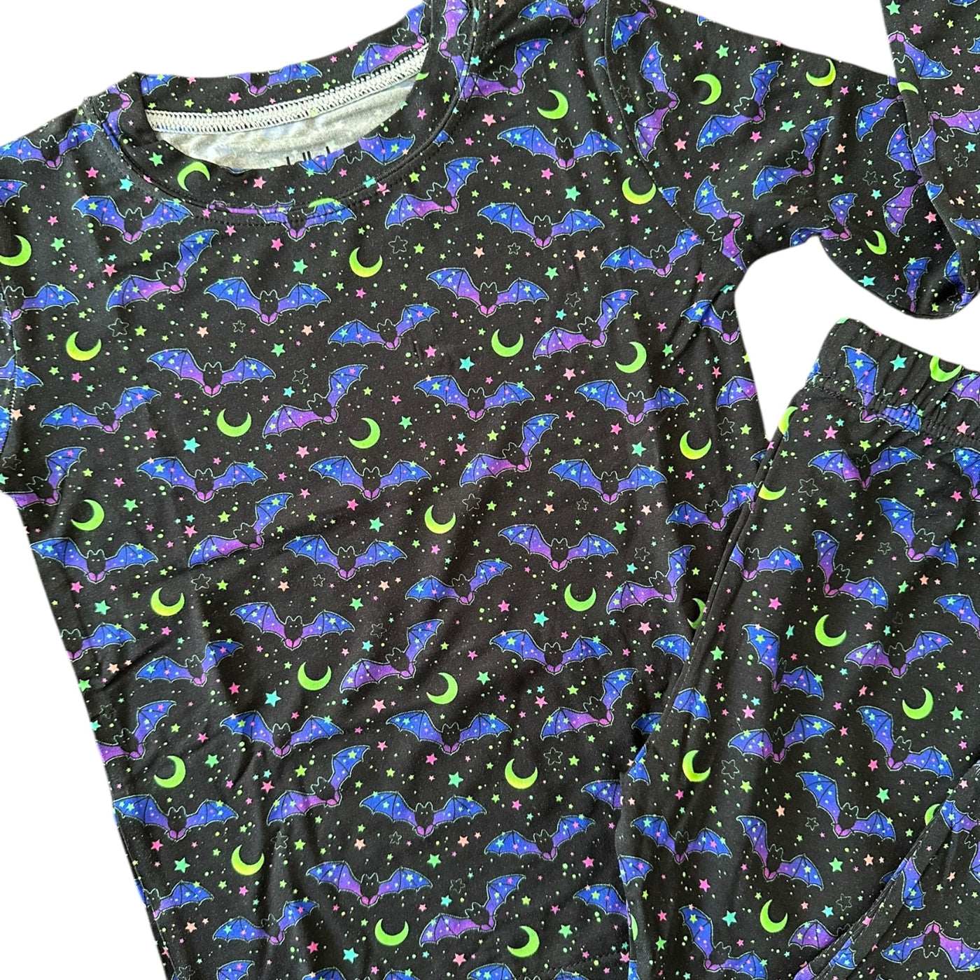 Cosmic Bats Long Sleeve Two-Piece PJ's