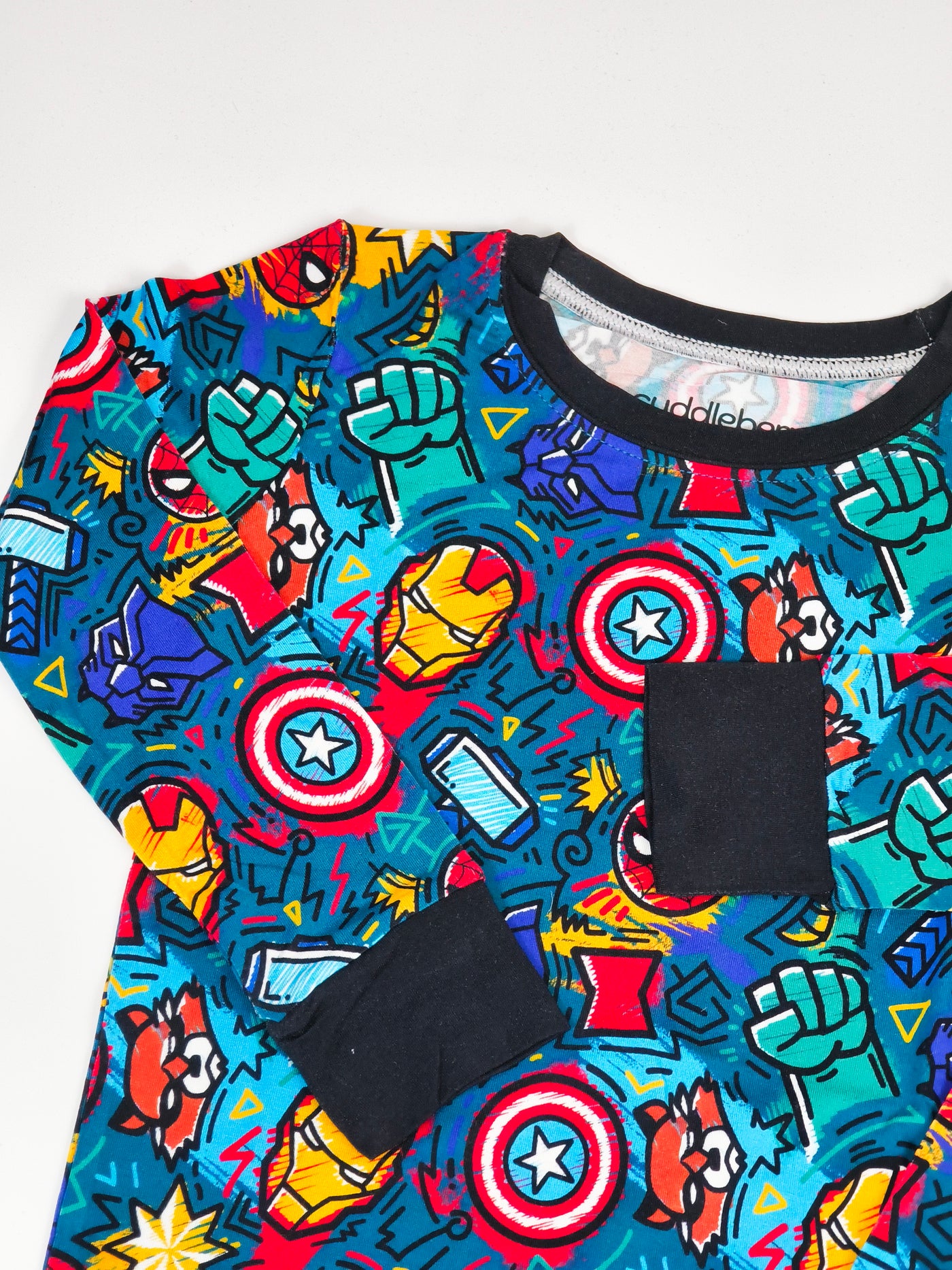 Superhero Long Sleeve Two-Piece PJ's