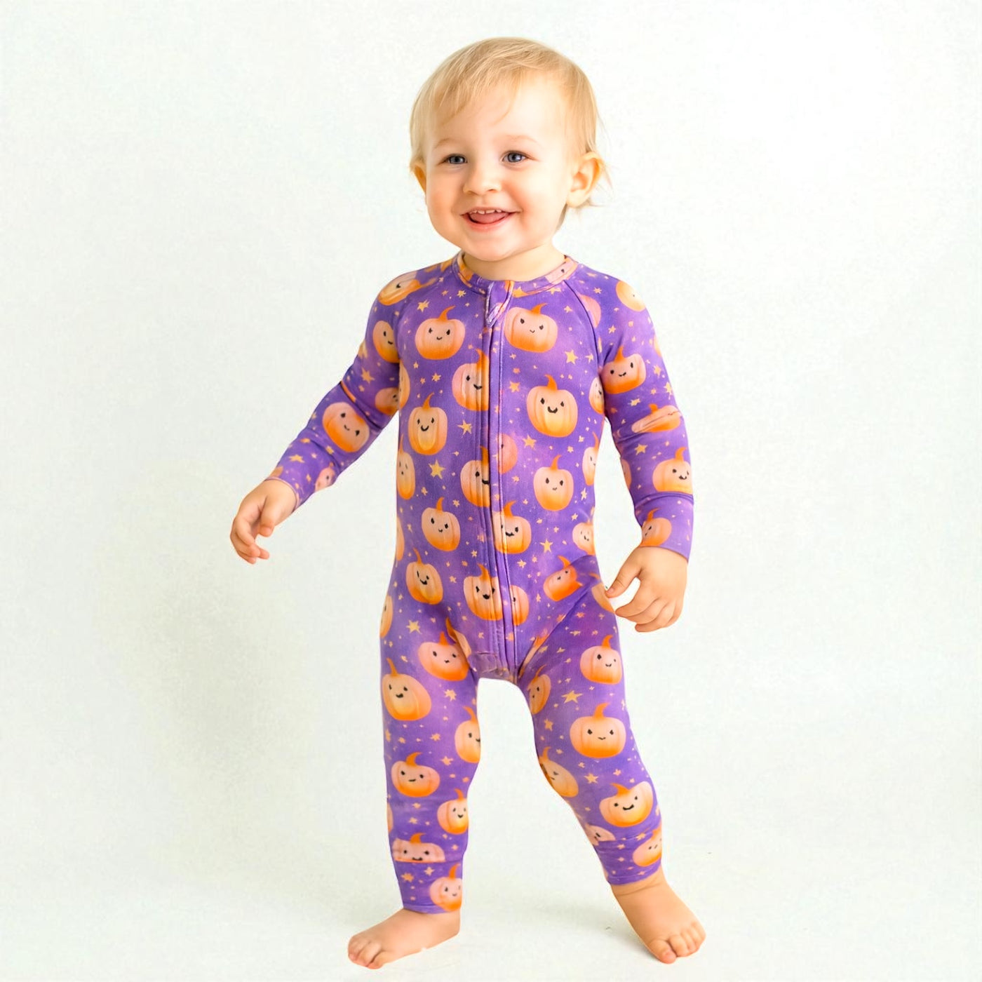 Pumpkin Stardust Bamboo Zipper Sleeper