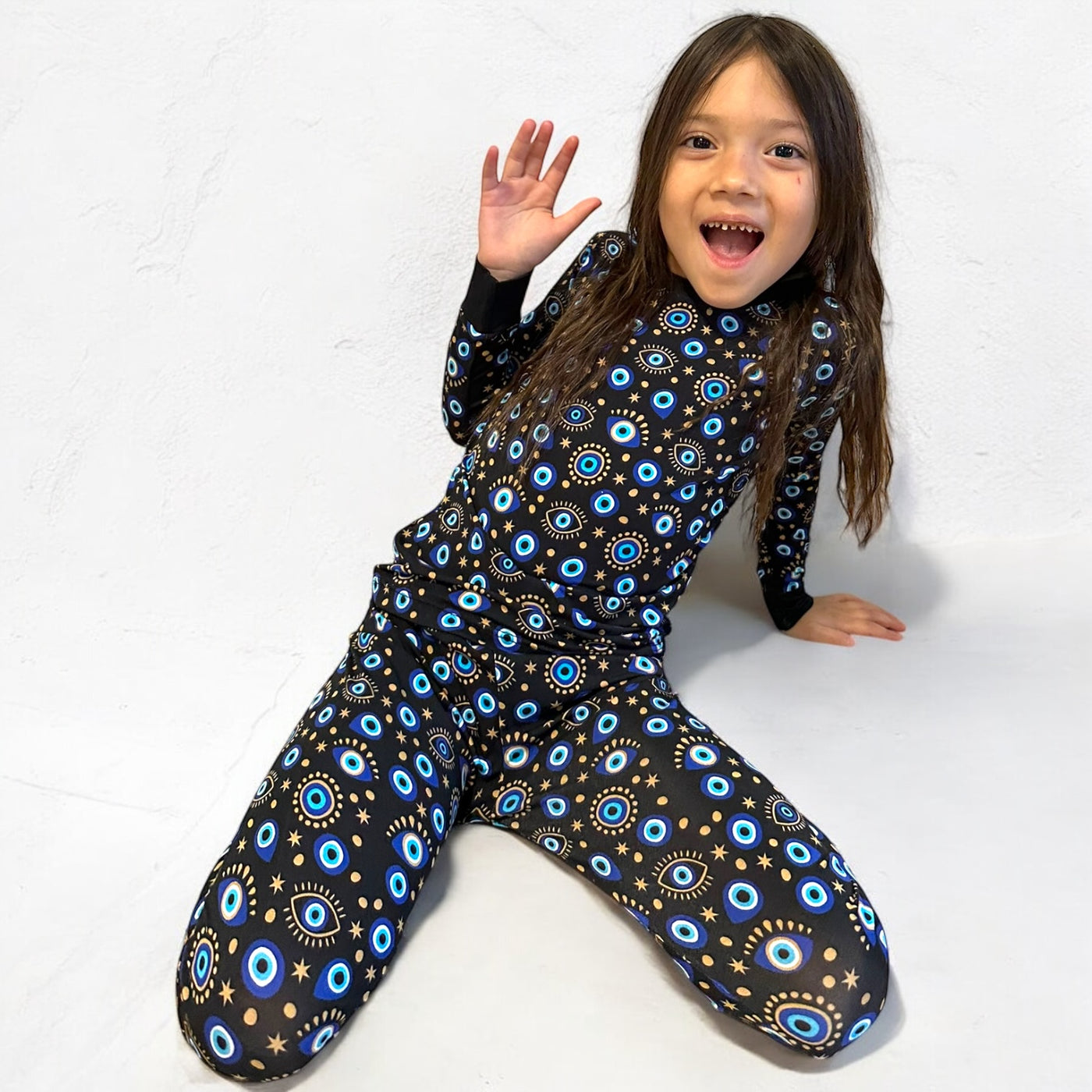 Evil Eye Black- Two-Piece Pajamas