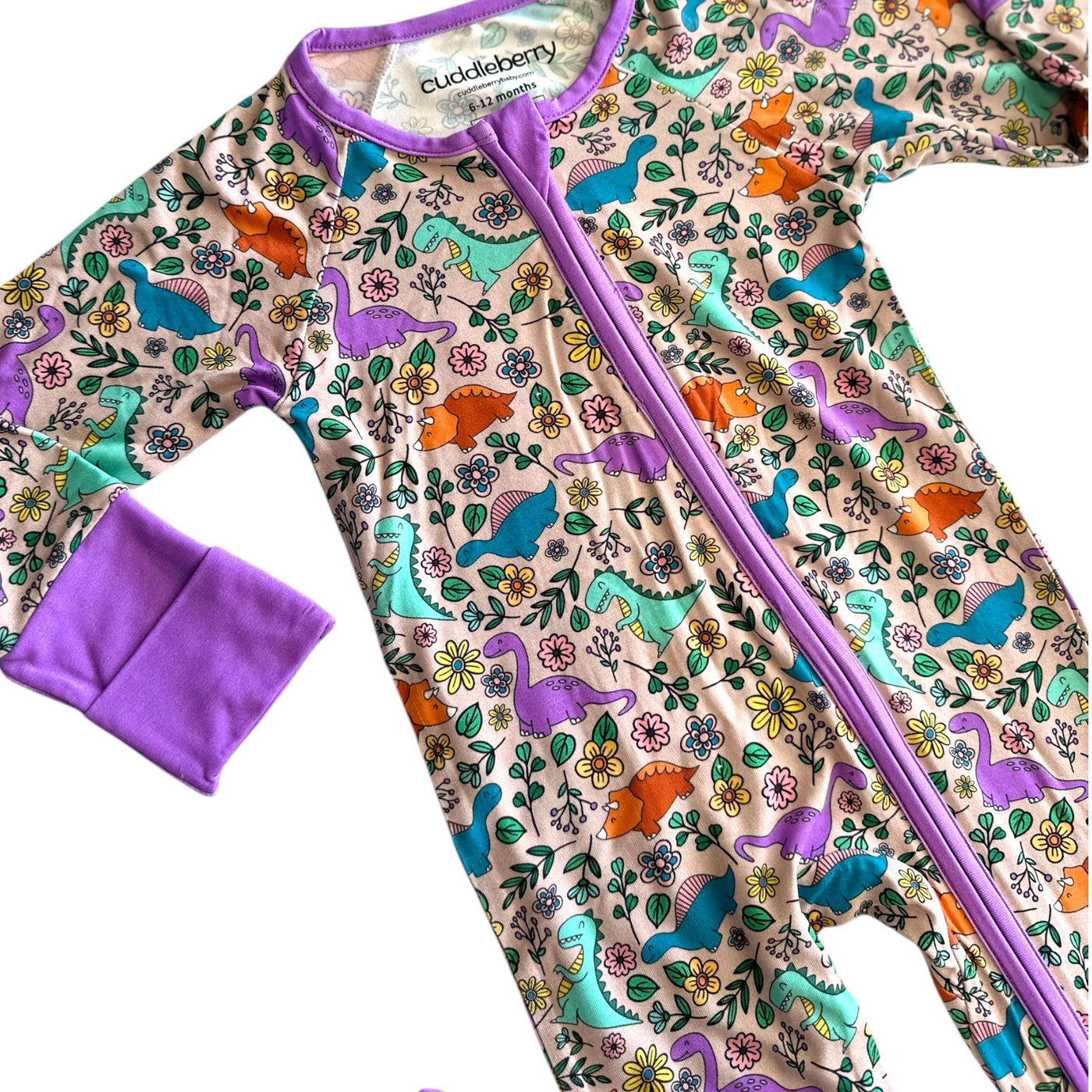 Dino Floral- Zipper Sleeper