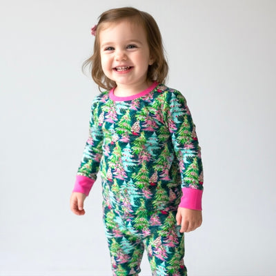 Merry Trees Long Sleeve Two-Piece PJ's