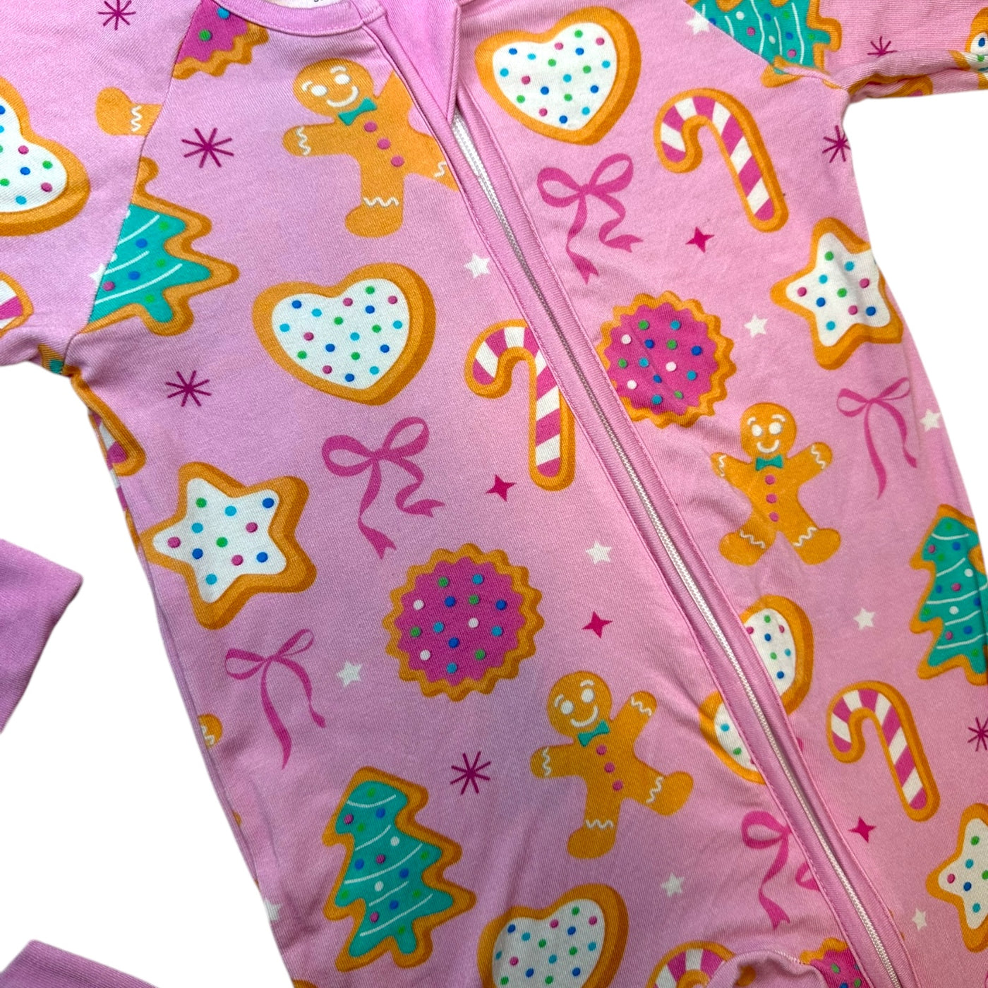 Pink Christmas Cookie- Zipper Sleeper