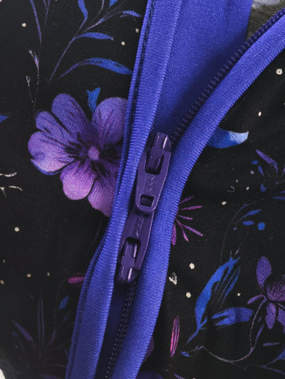 Purple Moonbeam Bamboo Zipper Sleeper