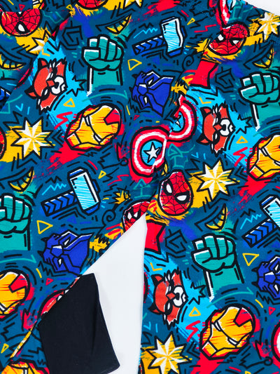 Superhero Long Sleeve Two-Piece PJ's