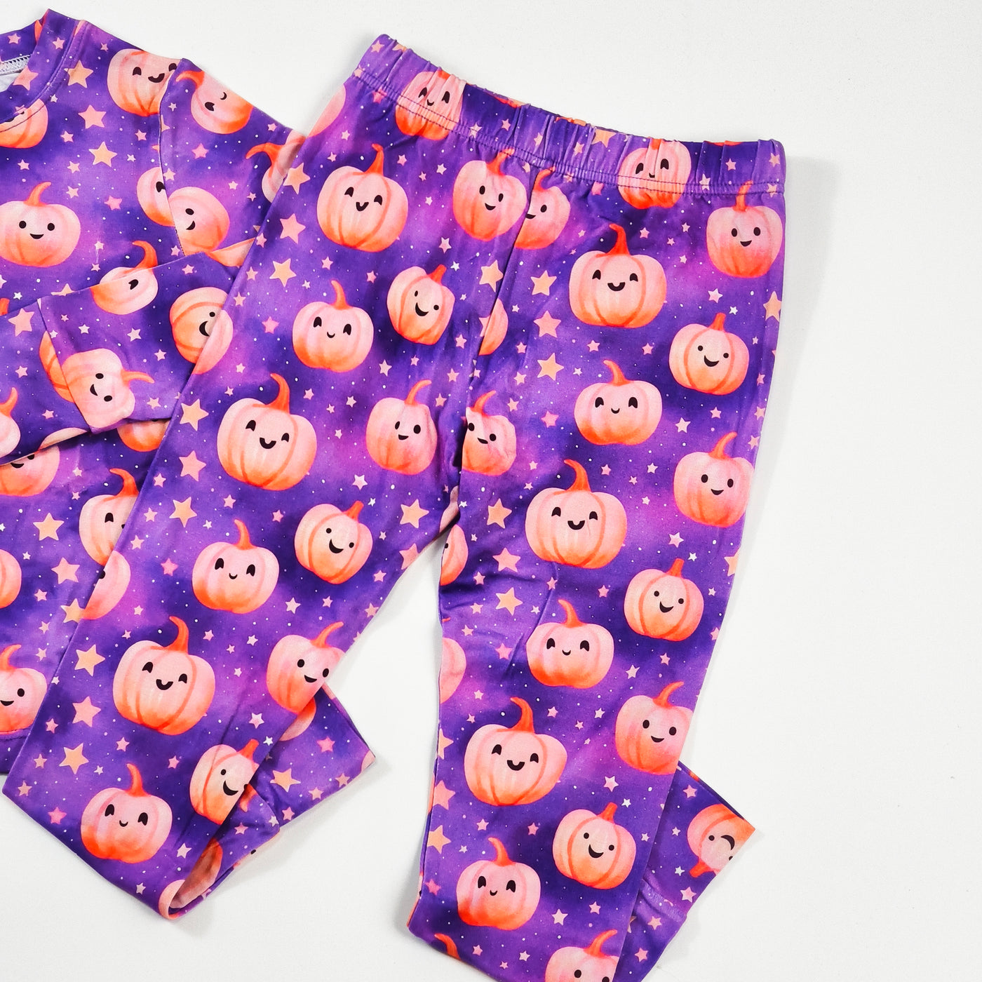 Pumpkin Stardust Long Sleeve Two-Piece PJ's