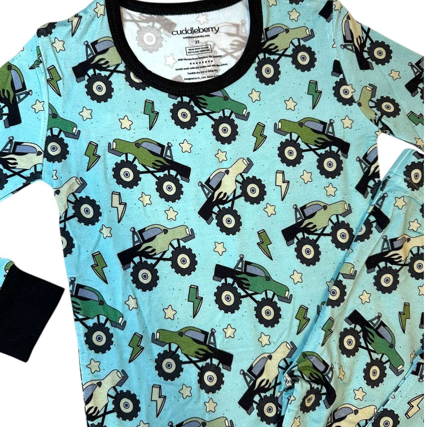 Monster Truck- Two-Piece Pajamas