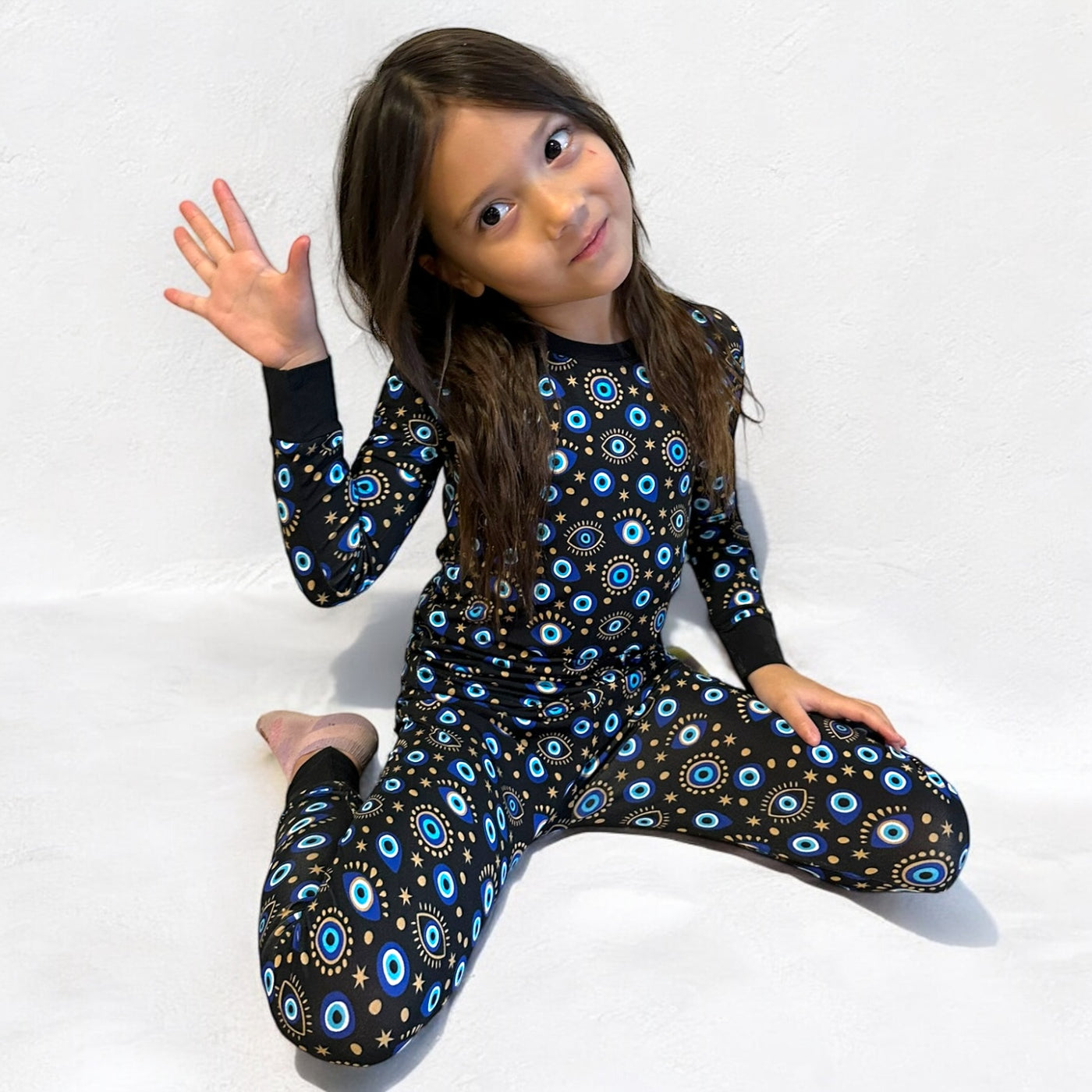 Evil Eye Black- Two-Piece Pajamas