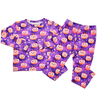Pumpkin Stardust Long Sleeve Two-Piece PJ's