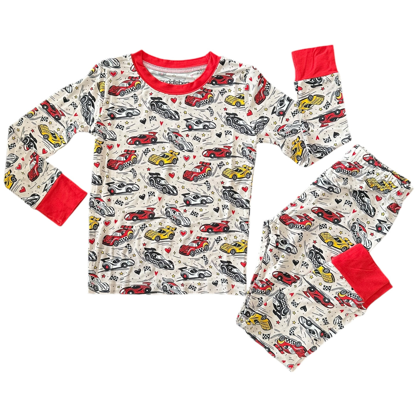 Valentine Raceway- Two-Piece Pajamas