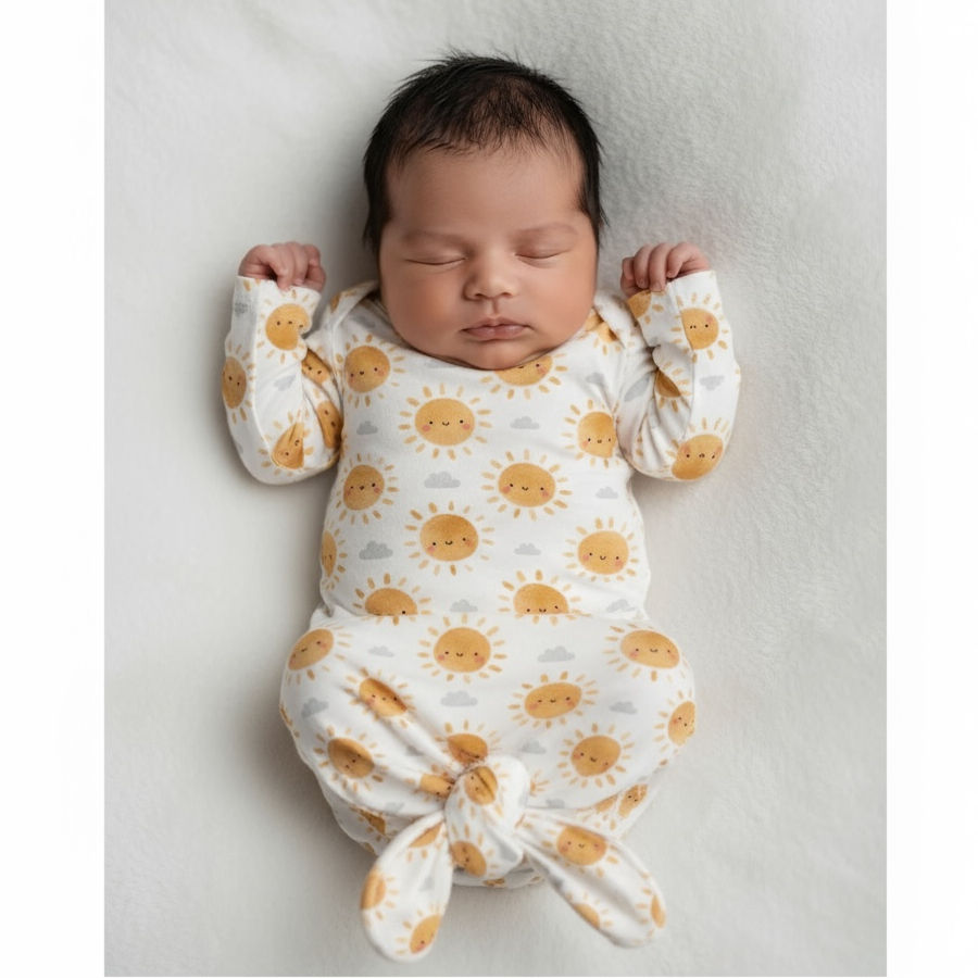 Boho Sun Bamboo Knotted Gown