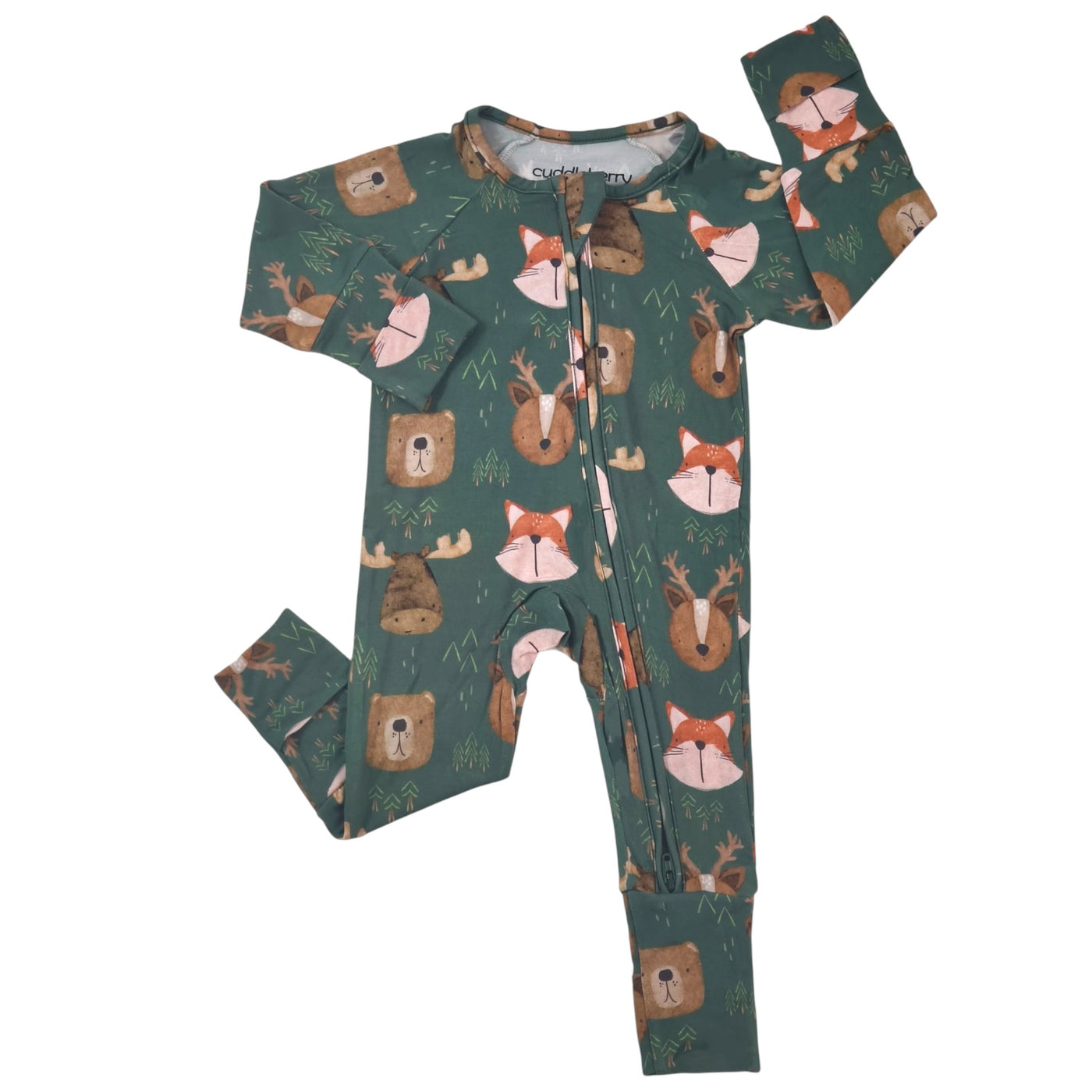 Forest Friends Bamboo Zipper Sleeper