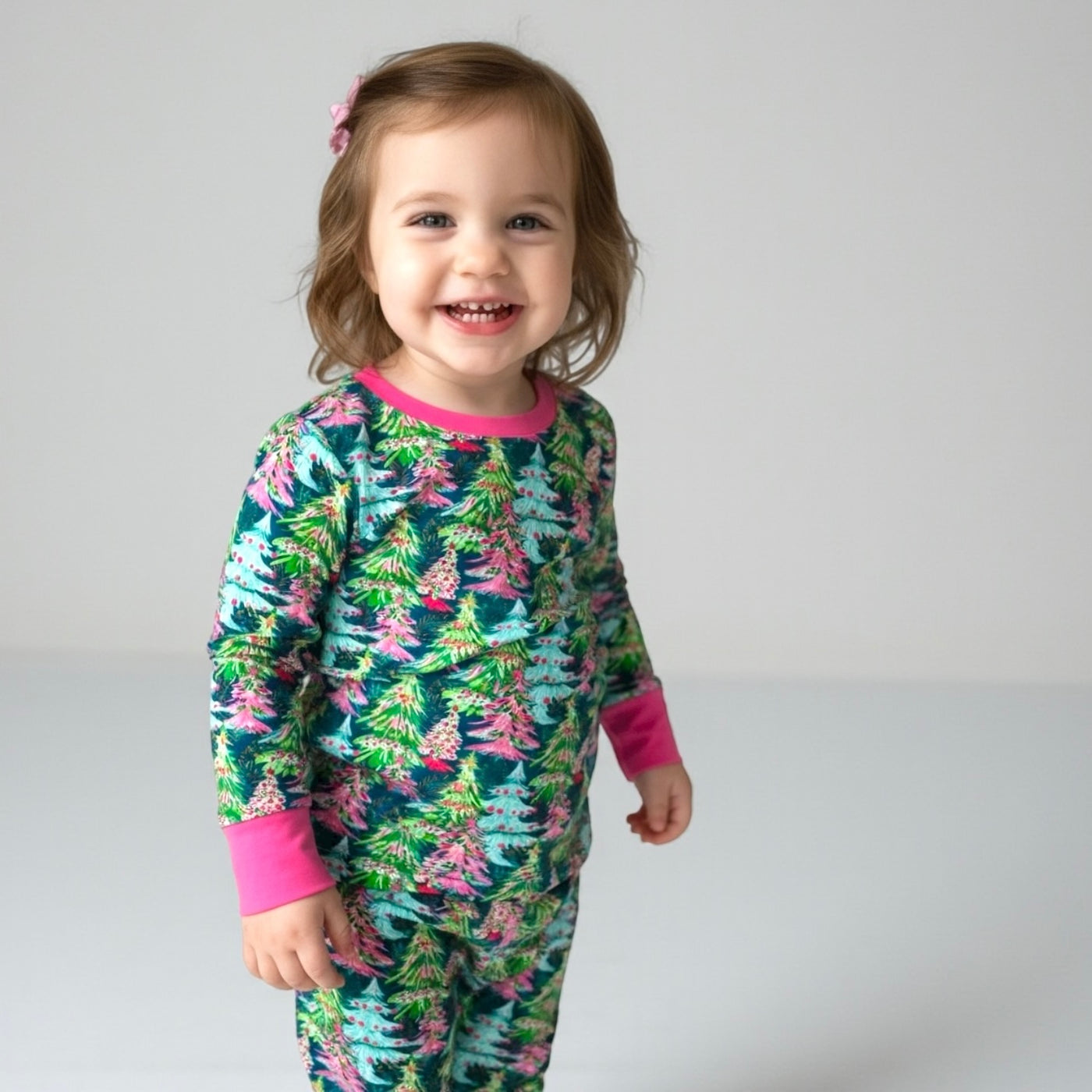 Merry Trees Long Sleeve Two-Piece PJ's