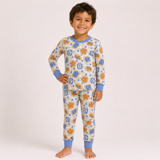 Blueberry Jam Long Sleeve Two-Piece PJ's