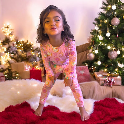 Pink Christmas Cookies- Two-Piece Pajamas