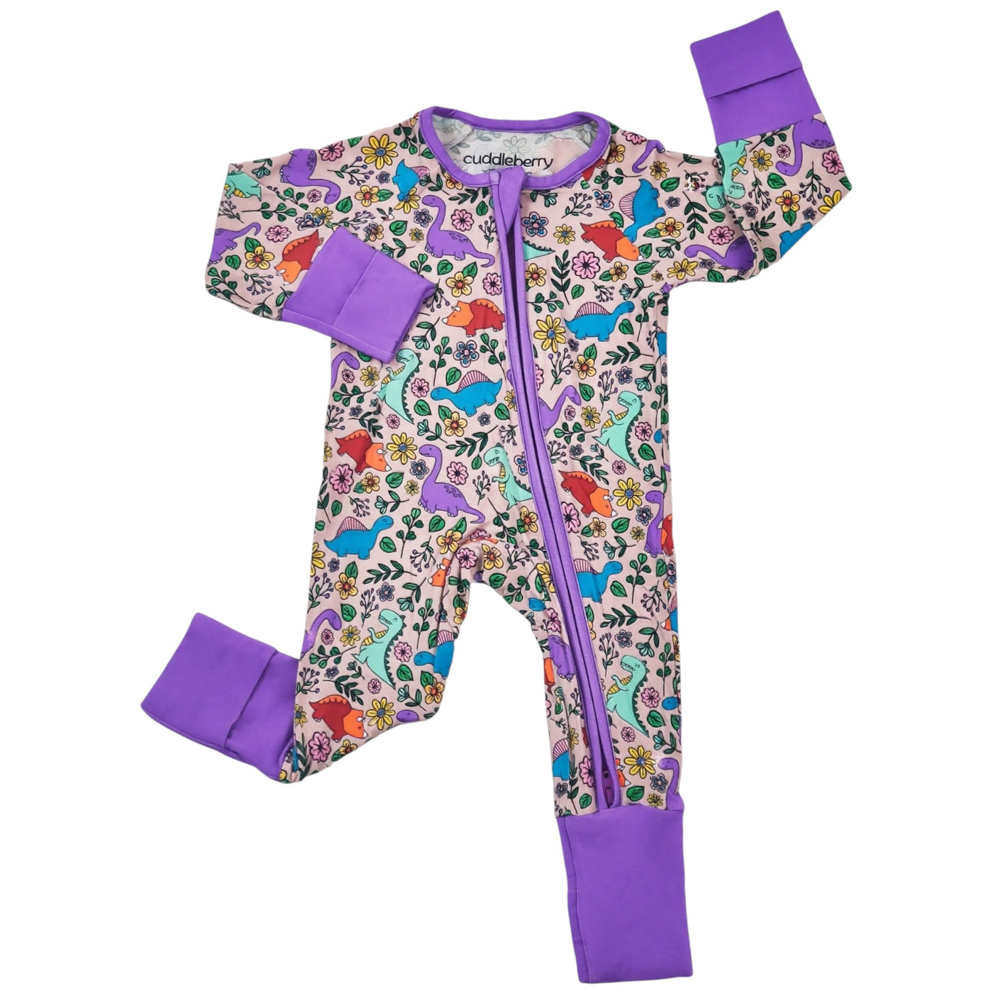 Dino Floral- Zipper Sleeper