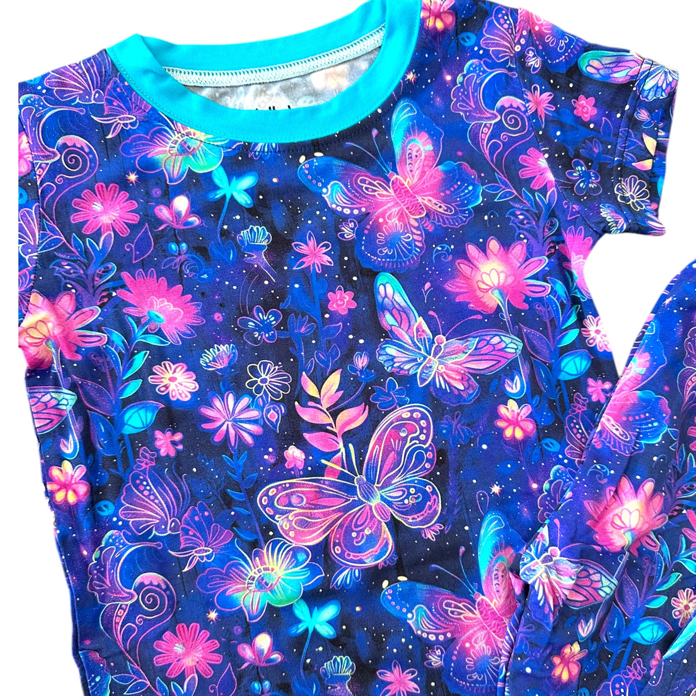Enchanted Floral- Short Sleeve Two-Piece PJ's