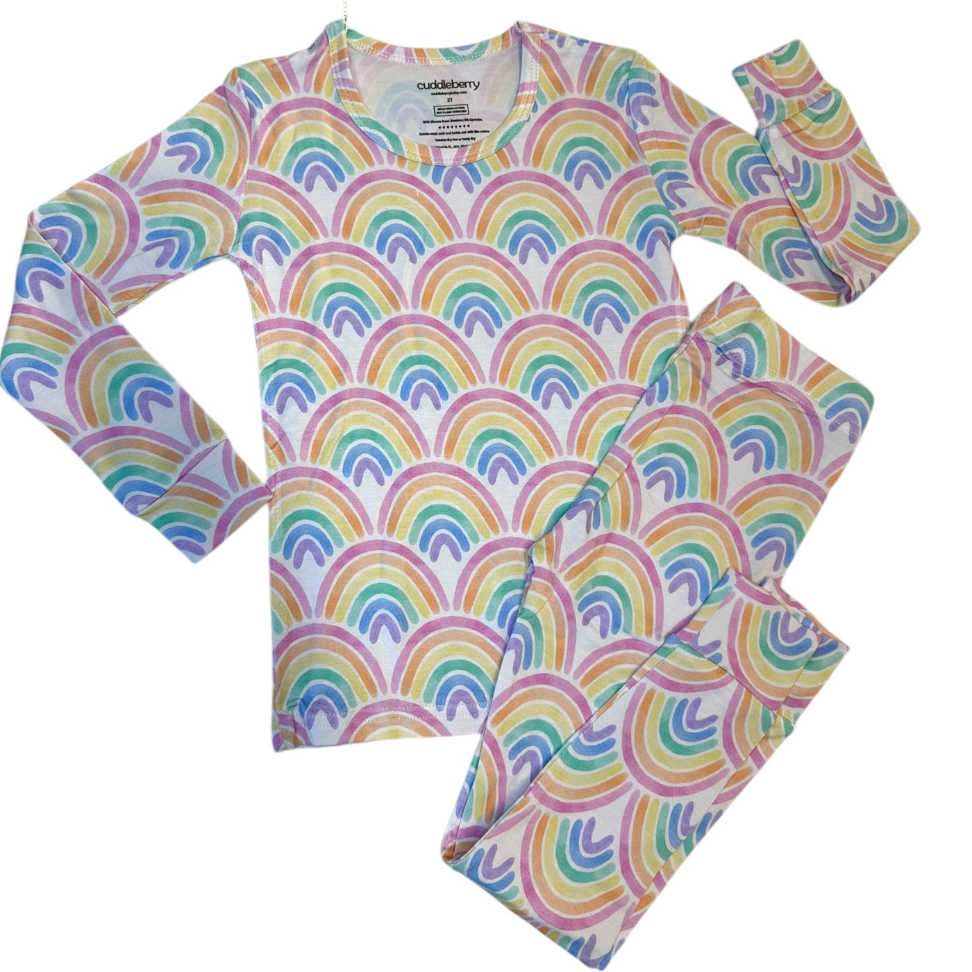 Watercolor Rainbow- Two-Piece Pajamas