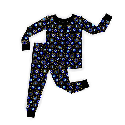 Evil Eye Black- Two-Piece Pajamas ** SHIPS MID DECEMBER**