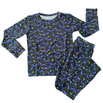 Cosmic Bats Long Sleeve Two-Piece PJ's