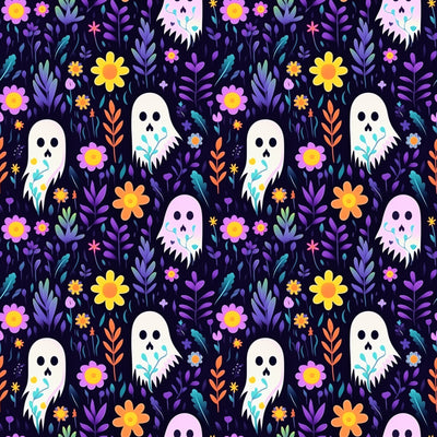 Ghost Floral Bamboo Zipper Sleeper