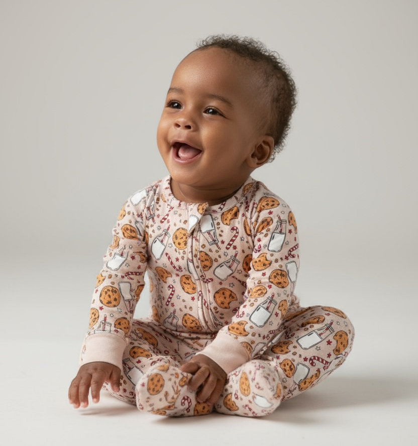 Milk & Cookies Bamboo Zipper Sleeper