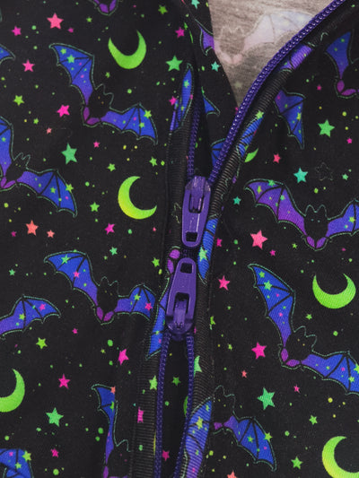 Cosmic Bats Bamboo Zipper Sleeper