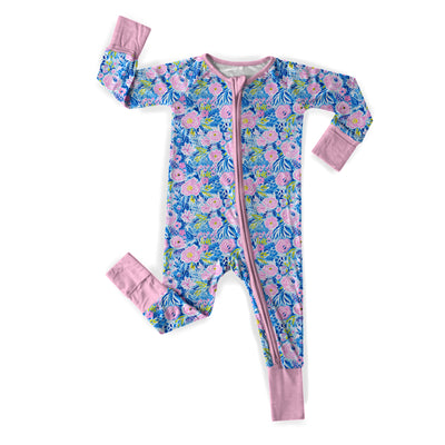 Painted Peonies- Zipper Sleeper **SHIPS EARLY DECEMBER**