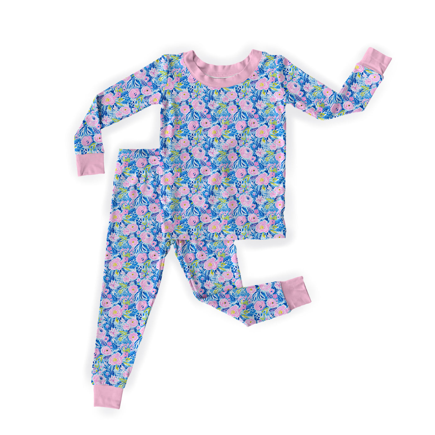 Painted Peonies- Two-Piece Pajamas ** SHIPS MID DECEMBER**