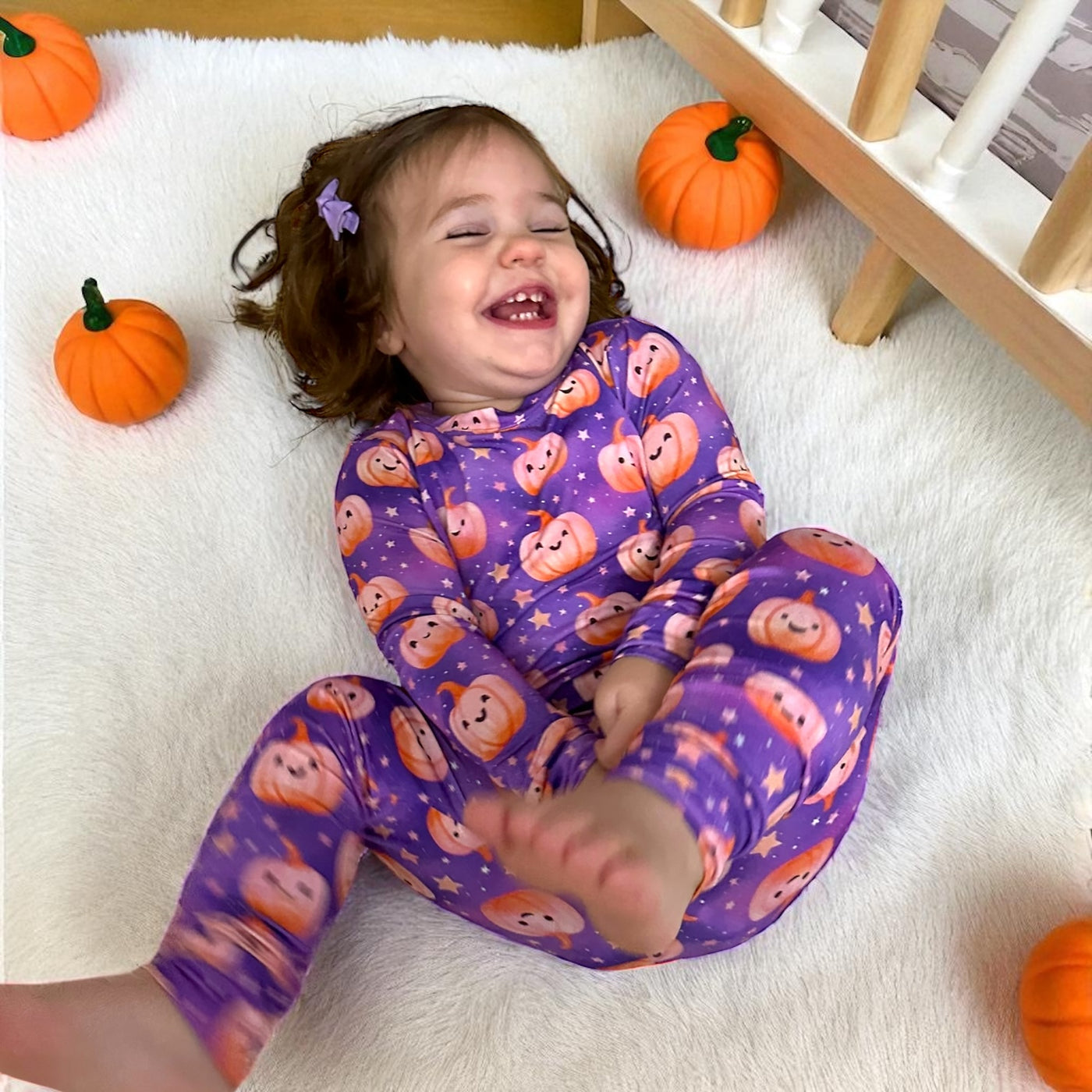 Pumpkin Stardust Long Sleeve Two-Piece PJ's