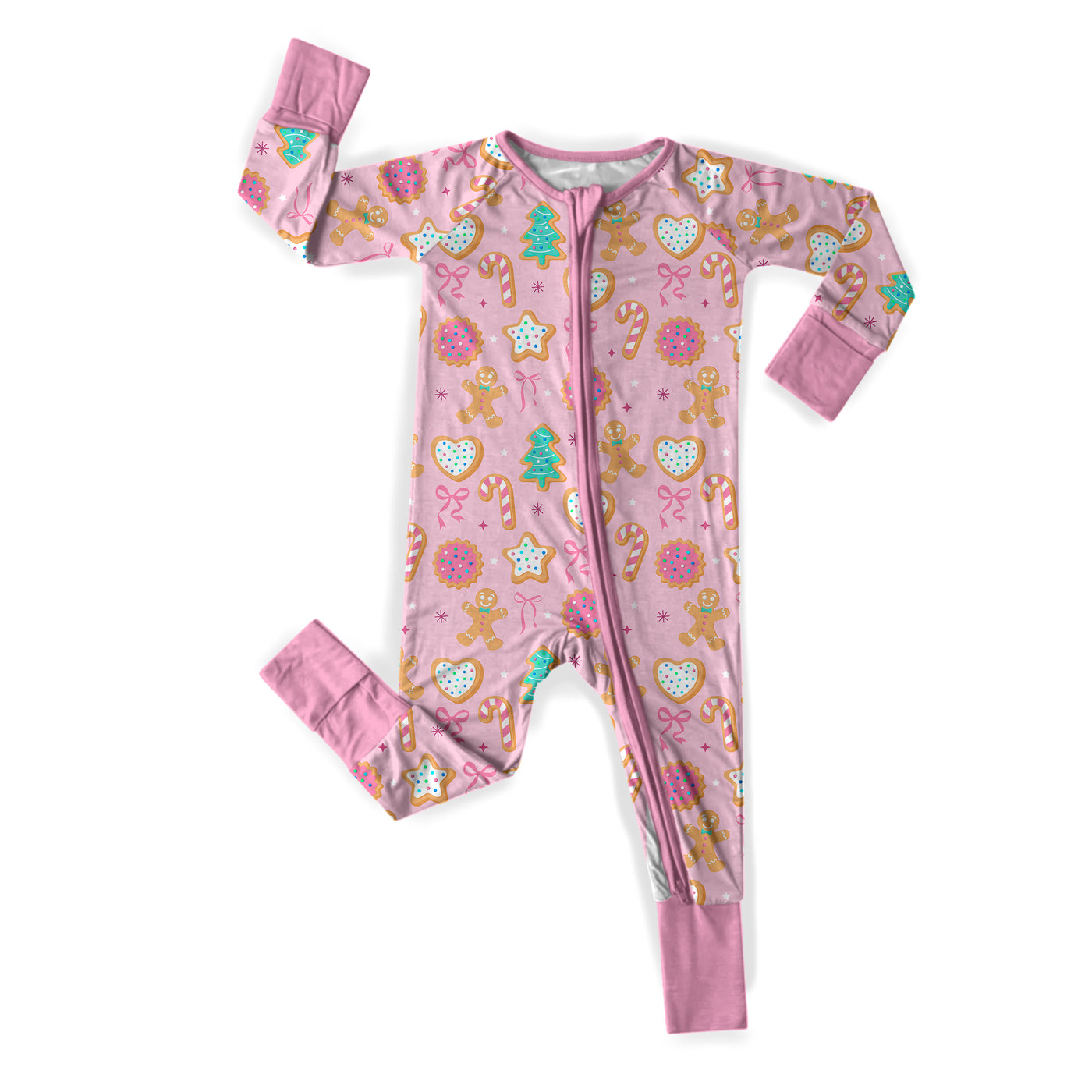 Pink Christmas Cookie- Zipper Sleeper **SHIPS EARLY DECEMBER**