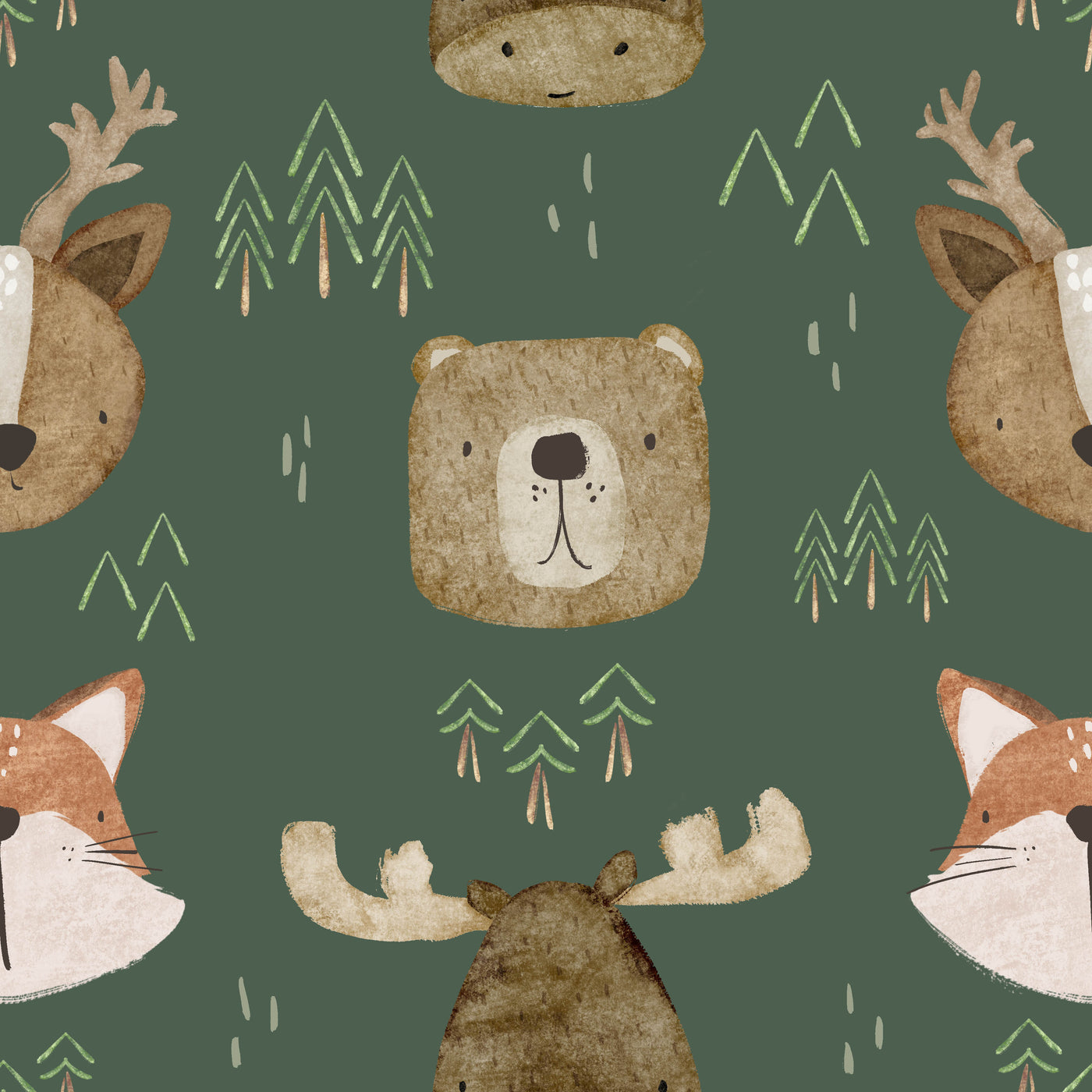 Forest Friends Bamboo Zipper Sleeper
